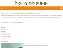 Tablet Screenshot of polytrona.ch